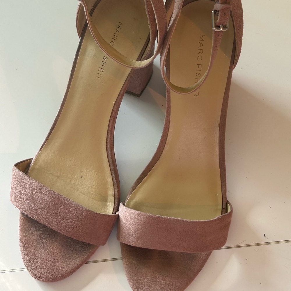 Marc Fisher Women's Blush Suede Heels